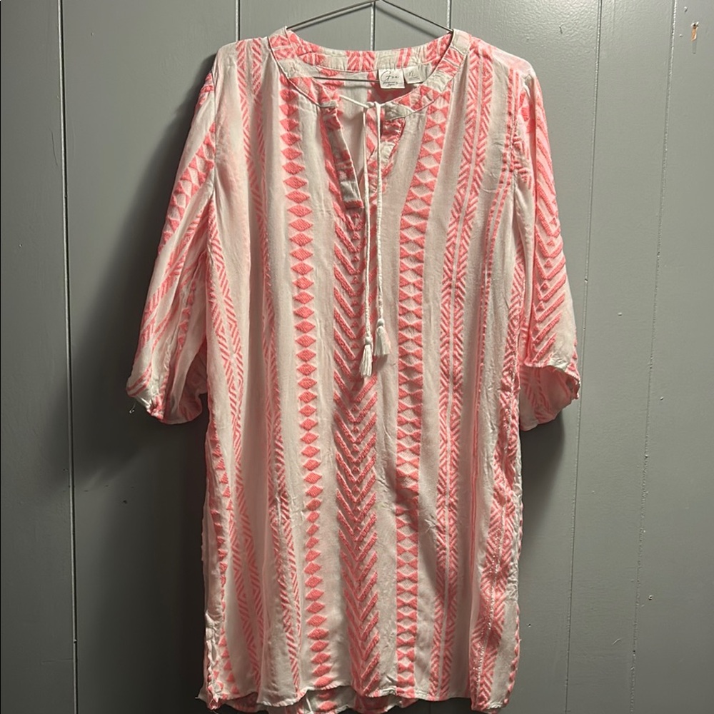 Goa Pink and White Tunic